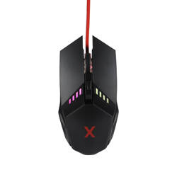Maxlife Gaming mysz przewodowa MXGM-200 800/1000/1600/2400 DPI 1,8 m czarna