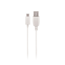 Maxlife kabel USB - USB-C 1,0 m 2A biały