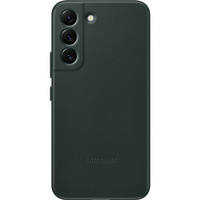 Samsung Leather Cover skórzane etui pokrowiec ze skóry naturalnej Samsung Galaxy S22 zielony (EF-VS901LGEGWW)