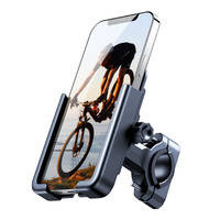 Wozinsky metalowy rowerowy uchwyt na kierownicę na smartfona czarny (WBHBK3)