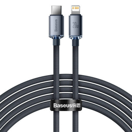 Baseus Crystal Shine Series Fast Charging Data Cable Type-C to iP 20W 2m Black