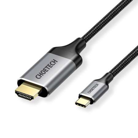 Choetech kabel przewód USB Typ C (męski) - HDMI (męski) 4K 60Hz 2 m czarny (CH0021-BK)