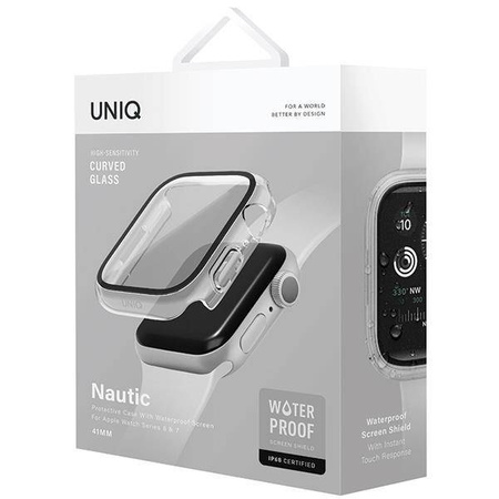 Etui APPLE WATCH 7 / 8 (41MM)
 UNIQ Nautic transparentne