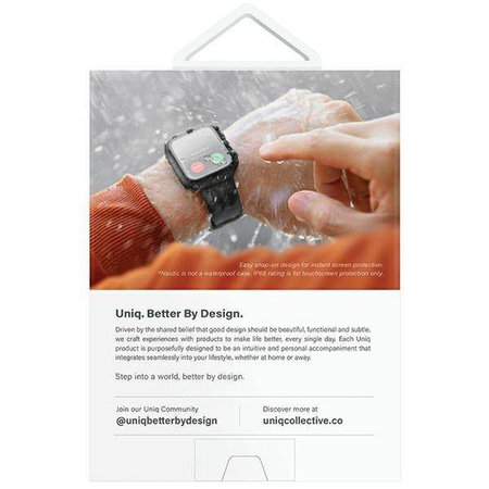 Etui APPLE WATCH 7 / 8 (41MM)
 UNIQ Nautic transparentne