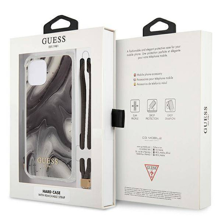 Guess GUHCP12LKSMAGR iPhone 12 Pro Max 6,7" szary/grey hardcase Marble Collection