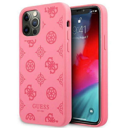 Guess GUHCP12LLSPEFU iPhone 12 Pro Max 6,7" fuksja/fushia hard case Peony Collection