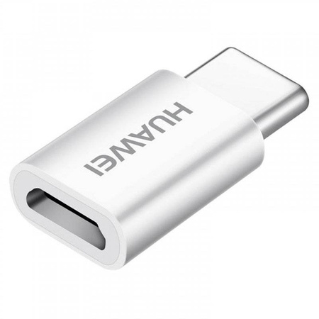 Huawei AP52 adapter przejściówka ze złącza Micro USB na USB Typ-C 5V 2A biały (04071259)