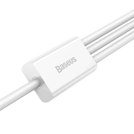 Kabel szybkiego ładowania  Baseus Superior Data USB do M+L+C 3.5A 1M(White)