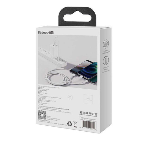 Kabel szybkiego ładowania  Baseus Superior Data USB do M+L+C 3.5A 1M(White)