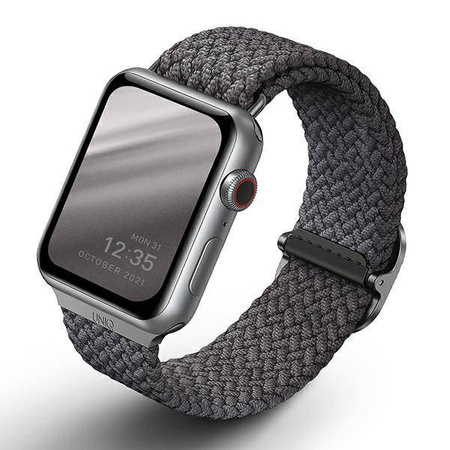 UNIQ pasek Aspen Apple Watch 40/38mm Braided szary/granite grey