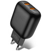 Ładowarka Sieciowa 2.4A 2x USB + Kabel USB - Micro USB Jellico C33 czarne