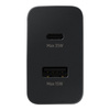 Samsung Fast Duo szybka ładowarka sieciowa USB / USB Typ C Power Delivery 3.0 Quick Charge 2.0 35W 3A czarny (EP-TA220NBEGEU)