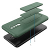 Wozinsky Kickstand Case elastyczne silikonowe etui z podstawką Xiaomi Redmi 9 czarny