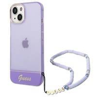 Guess GUHCP14SHGCOHU iPhone 14 6.1 &quot;фіолетовий / фіолетовий твердий чохол Translucent Pearl Strap