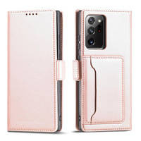 Magnet Card Case Case для Samsung Galaxy S22 Ultra Cover Card Wallet Card Stand Pink
