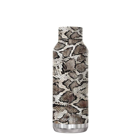 Quokka Solid - Butelka termiczna ze stali nierdzewnej 510 ml (Snake Print)